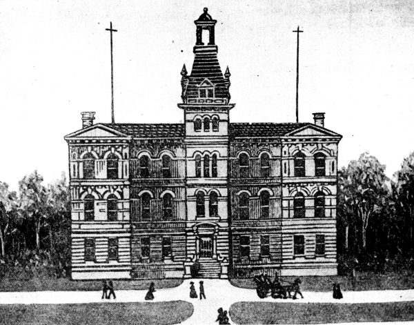 Image of the artist's rendering of the first Charleston capitol.