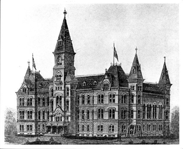 Image of artist rendering of the second Charleston Capitol. 
