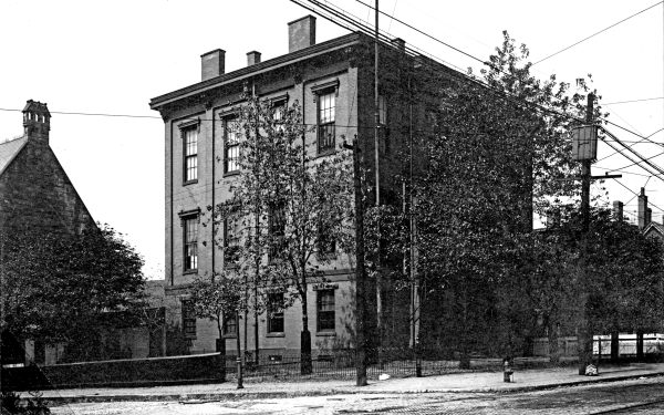Image of the Linsly Institute Building in Wheeling; the first state capitol.