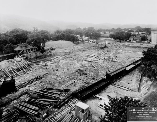 Image of the excavation site for the main building of the Capitol Complex.